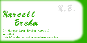 marcell brehm business card